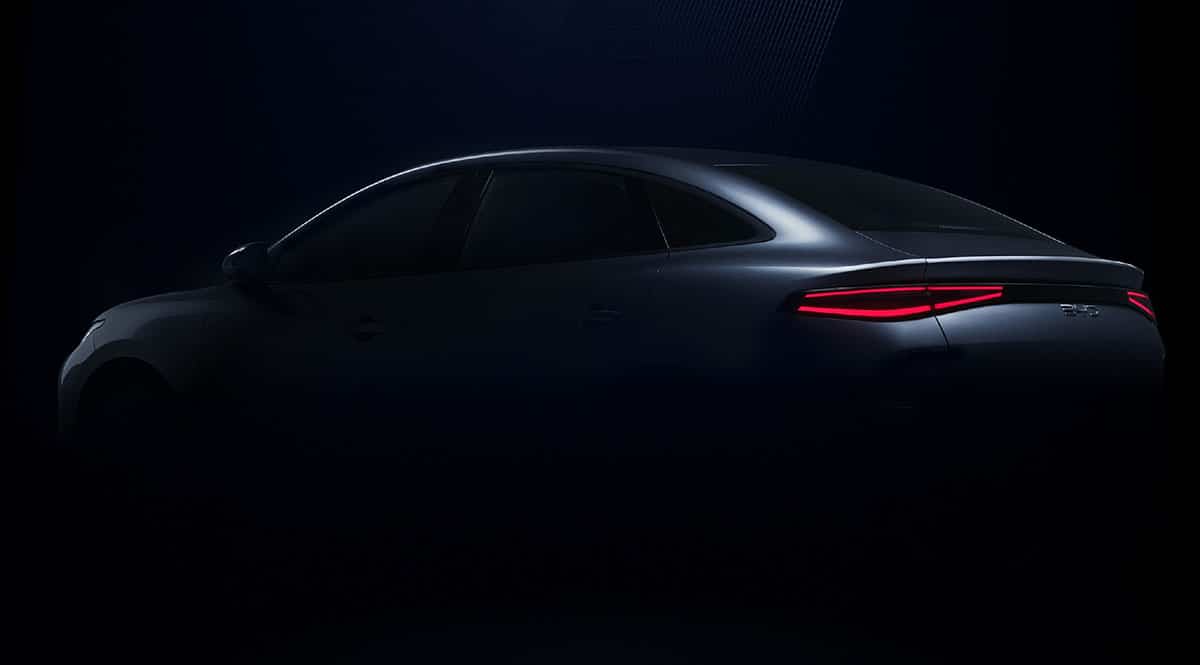 BYD teases new electric sedan e7