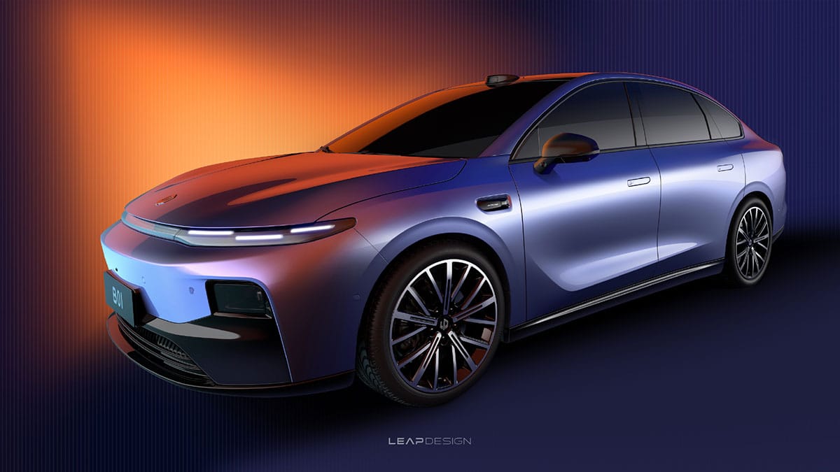 Leapmotor shares 1st official images of B01 sedan as debut days away