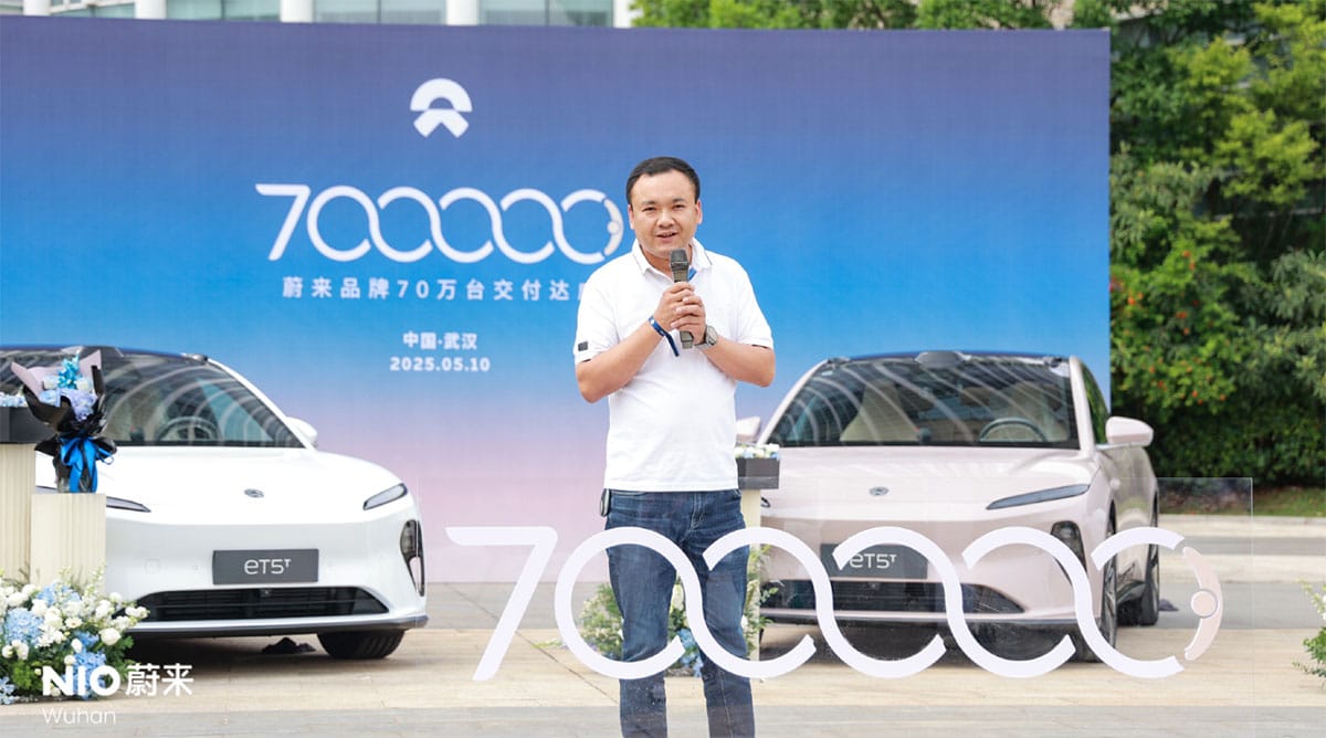 Nio brand reaches 700,000th delivery milestone