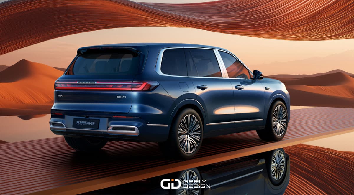 Geely Galaxy shares 1st official images of M9 SUV as global debut nears