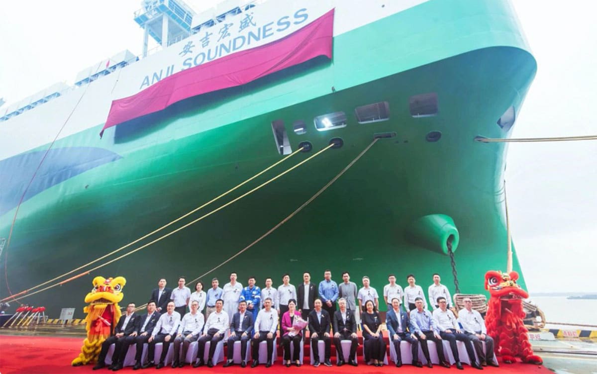 SAIC adds new 9,500-car cargo ship, bringing its fleet to 36 car carriers