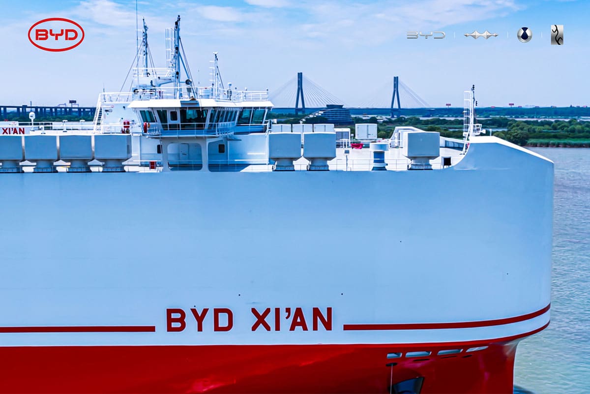 BYD's 9,200-vehicle car carrier BYD Xi'an makes maiden voyage