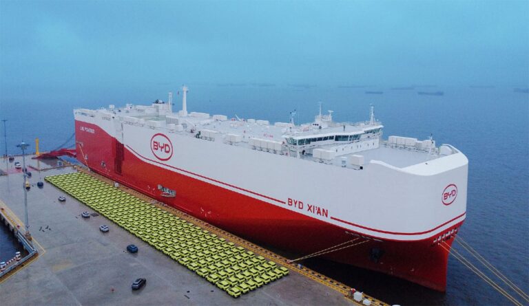 BYD Xi'an to carry 7,000 cars to Europe on maiden voyage
