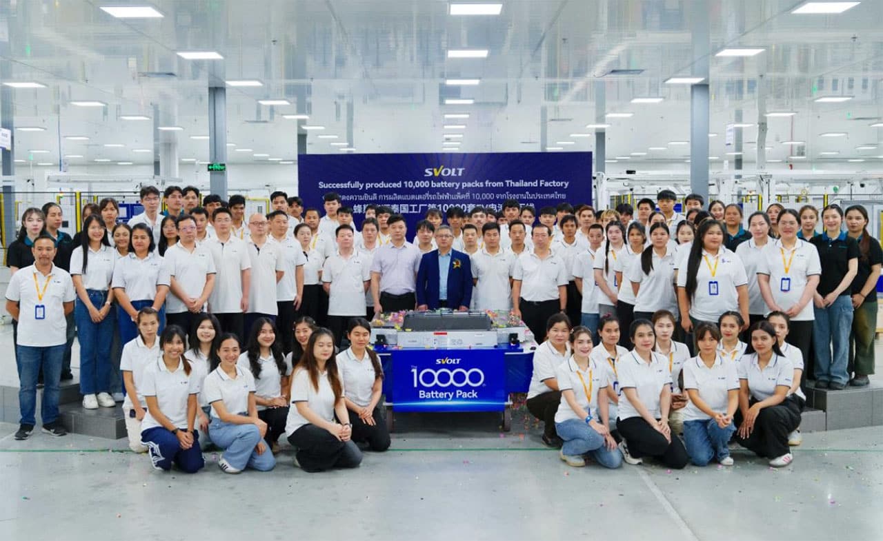 Svolt Energy Thailand plant rolls off 10,000th EV battery pack