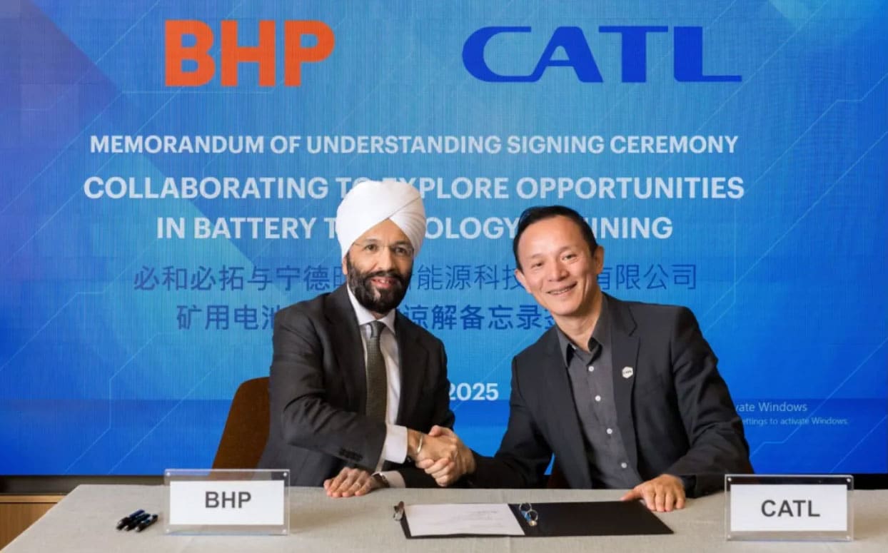 BYD, CATL partner with BHP to electrify mining operations