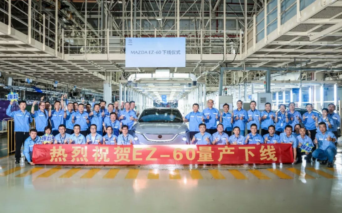 Mazda begins mass production of EZ-60 SUV as launch approaches