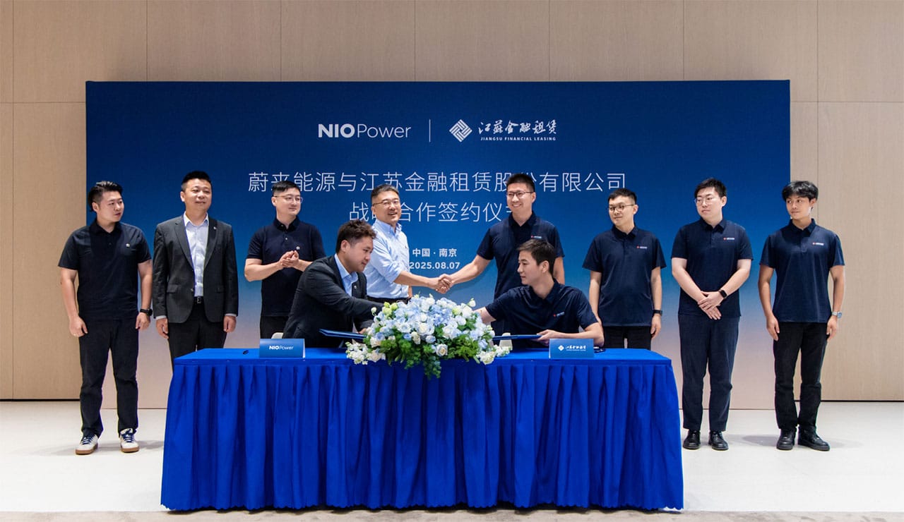 Nio signs new deal to add 100 swap stations in East China's Jiangsu