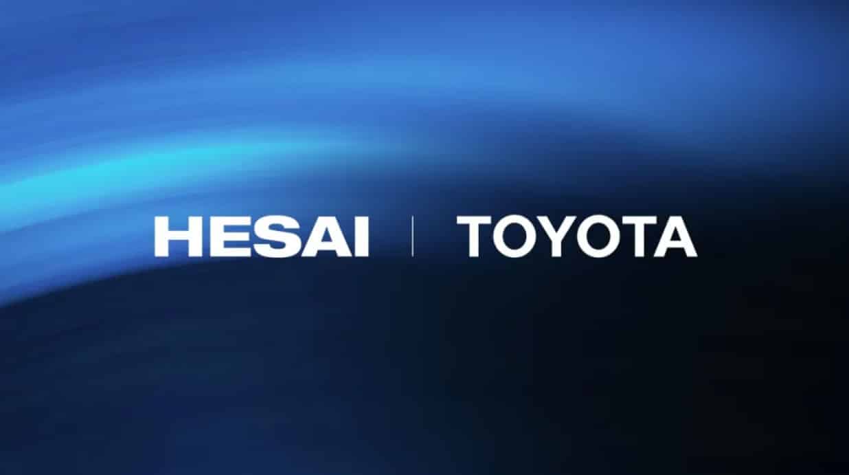 Hesai to supply LiDARs to Toyota's joint venture in China