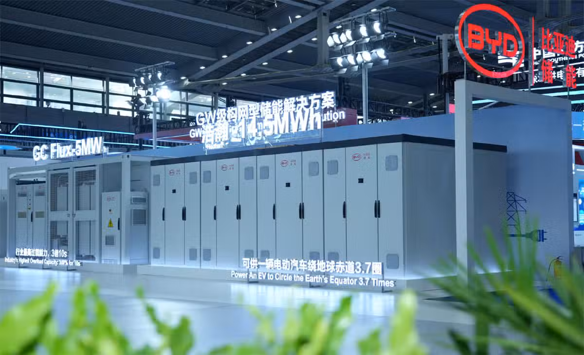 BYD unveils Haohan energy storage system with world's largest capacity of 14.5 MWh