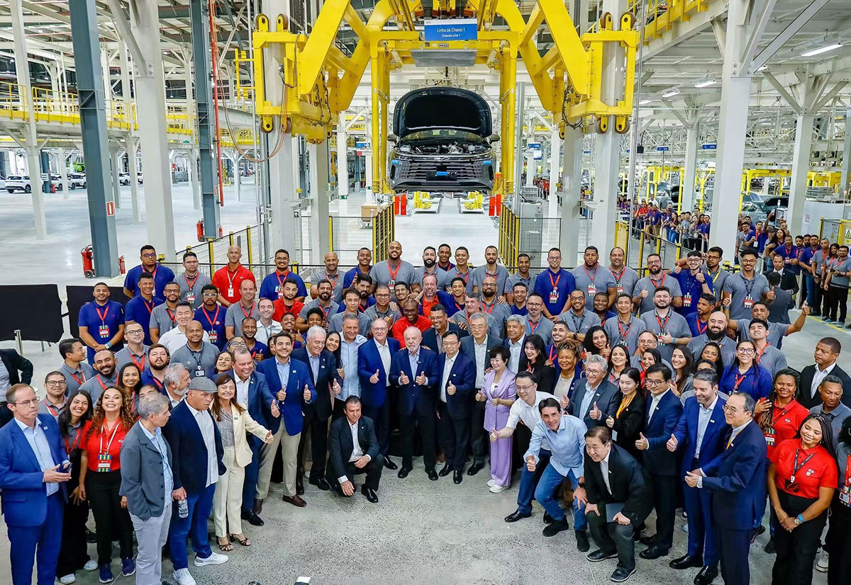 BYD's 14 millionth NEV rolls off line at Brazil plant, delivered to President Lula