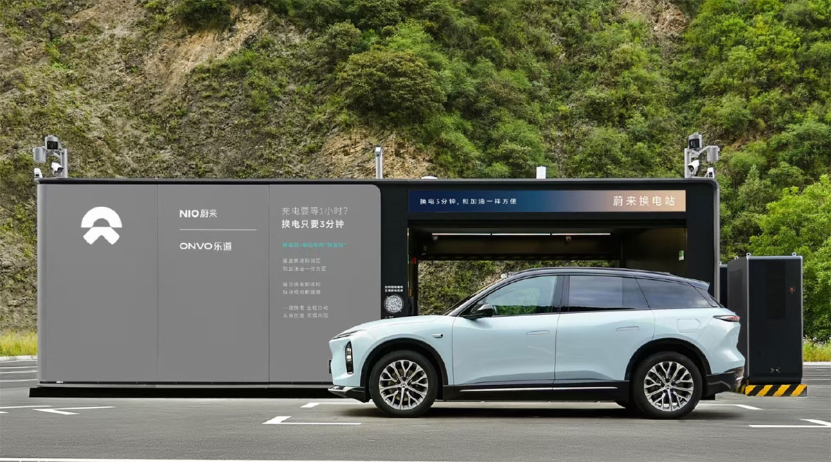 Nio's battery swap network hits record single-day service volume during 'golden week' travel peak
