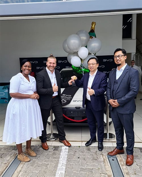 BYD plans to build up to 300 fast-charging stations in South Africa by end-2026