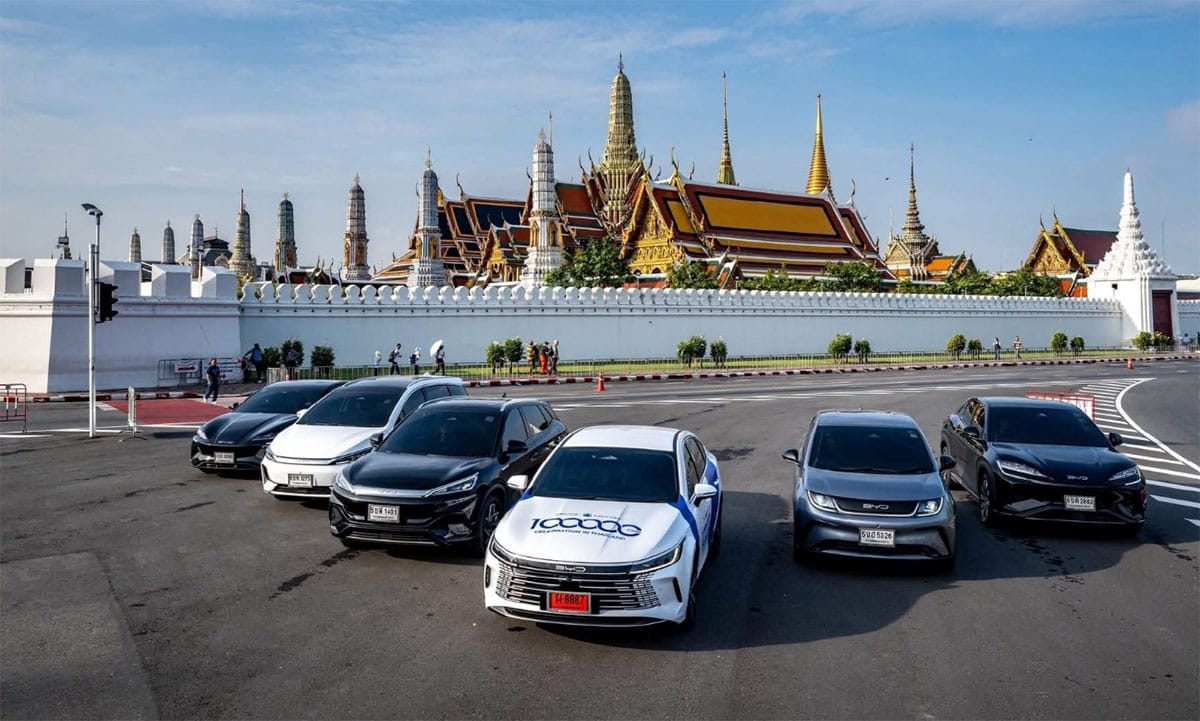 BYD reaches 100,000th car delivery milestone in Thailand