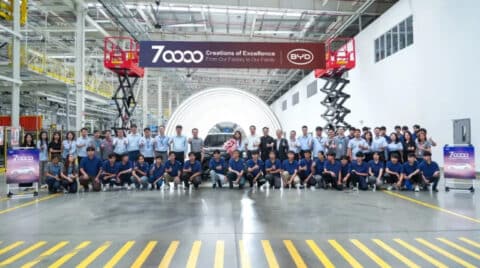 BYD Thailand plant reaches 70,000th car production milestone