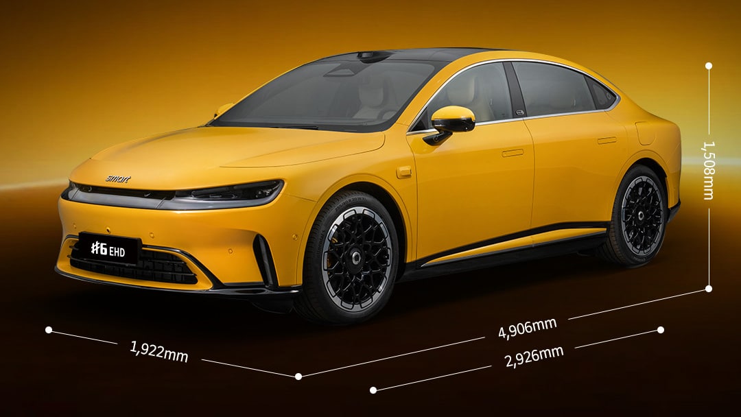 Smart files #6 EHD in China as brand's 1st sedan