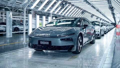 Xpeng begins deliveries of updated P7+ as sedan hits 100,000th production milestone