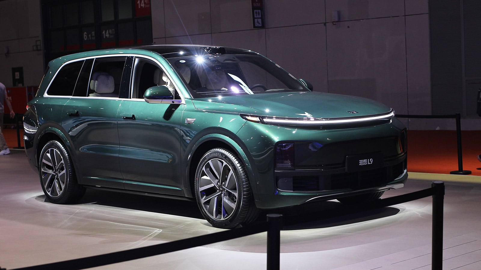 A Li L9 displayed at the Shanghai auto show in April 2025.