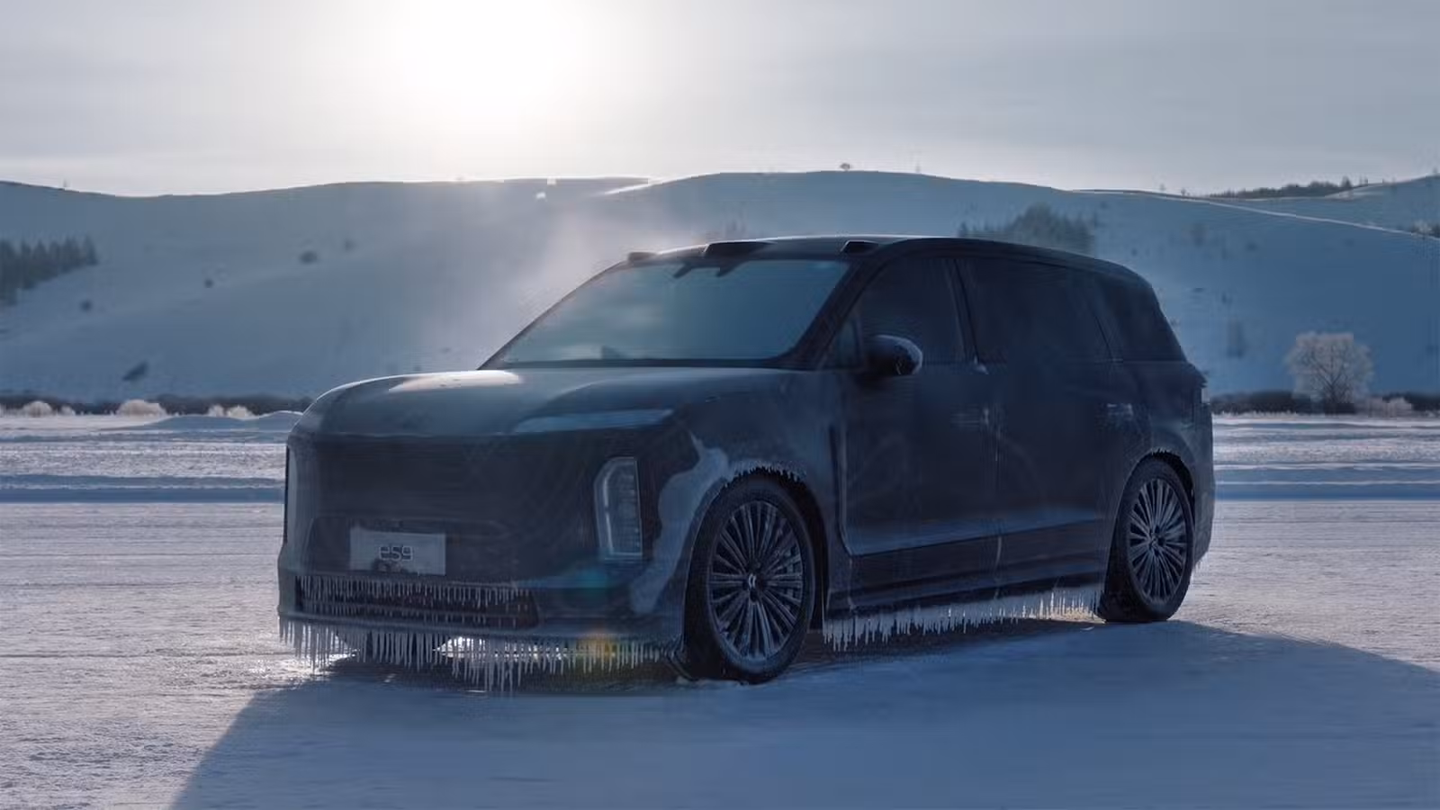 Nio teases flagship ES9 SUV with winter test video ahead of Apr 9 event