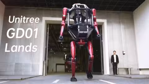 Unitree unveils world's first mass-produced manned mecha GD01