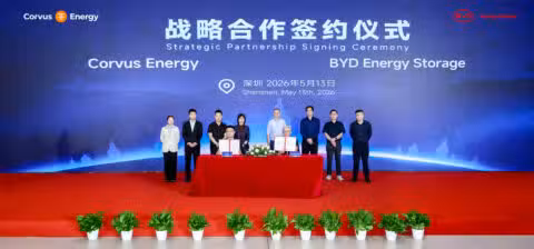 BYD strikes strategic marine battery deal with Norway's Corvus Energy