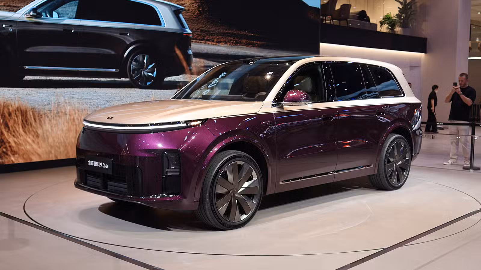A Li L9 Livis on display at the Beijing Auto Show in April 2026.