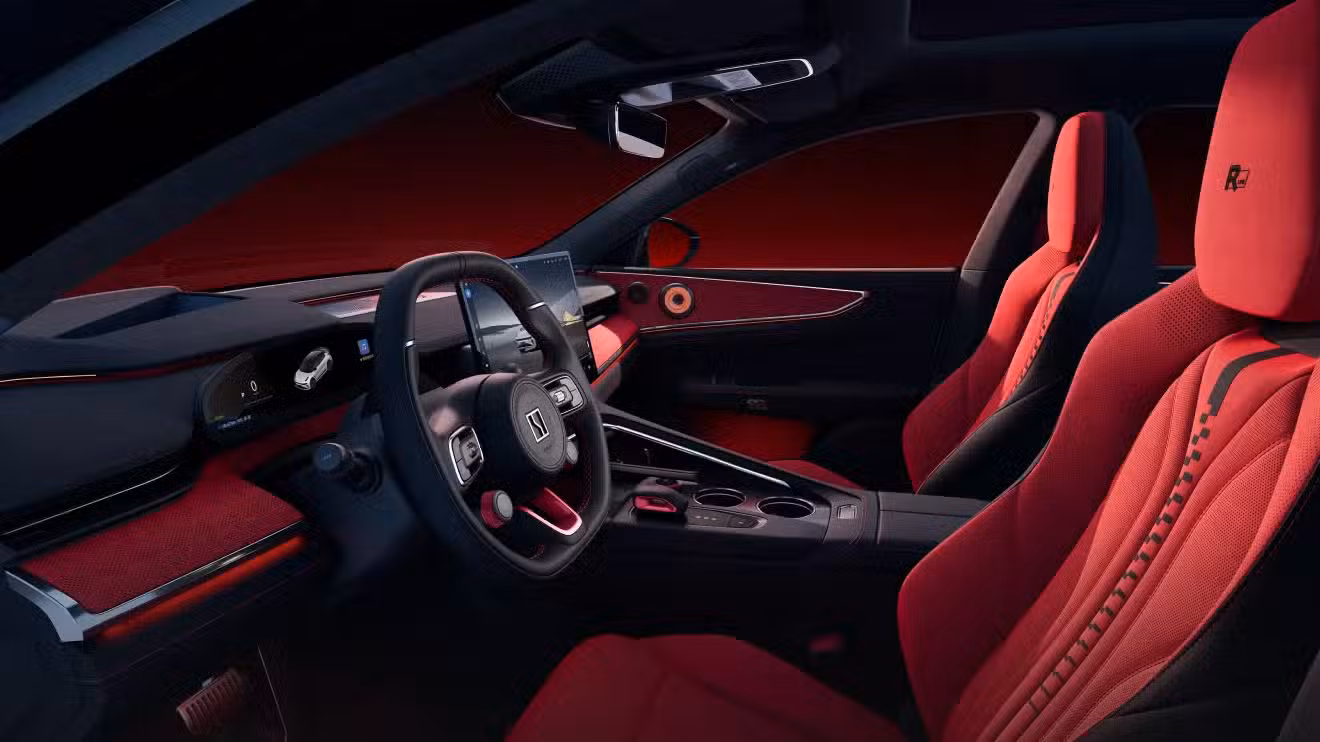 An interior image of the Zeekr 001 Fifth Anniversary Edition.